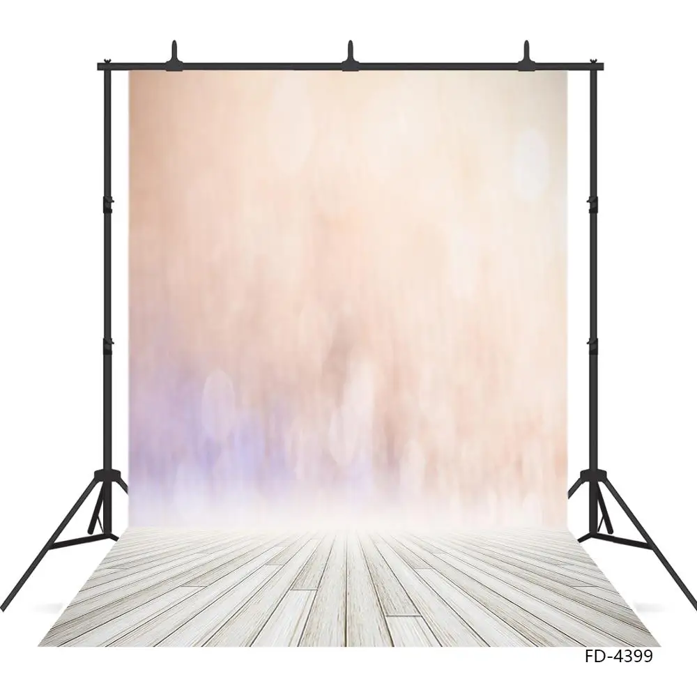 

Gradient Bokeh Wooden Floor Photographic Backdrops Christmas Backgrounds for Children Baby Prom Party Photophone Photo Studio