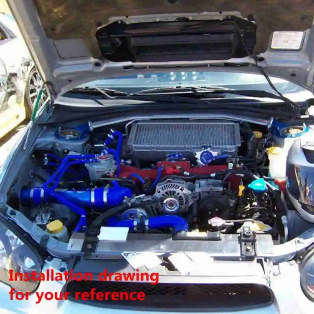 Silicone Intercooler Turbo Radiator Hose Kit High Temp Piping For Honda Civic EG6 B16A B16B (2pcs) EP-HDR010 images - 6