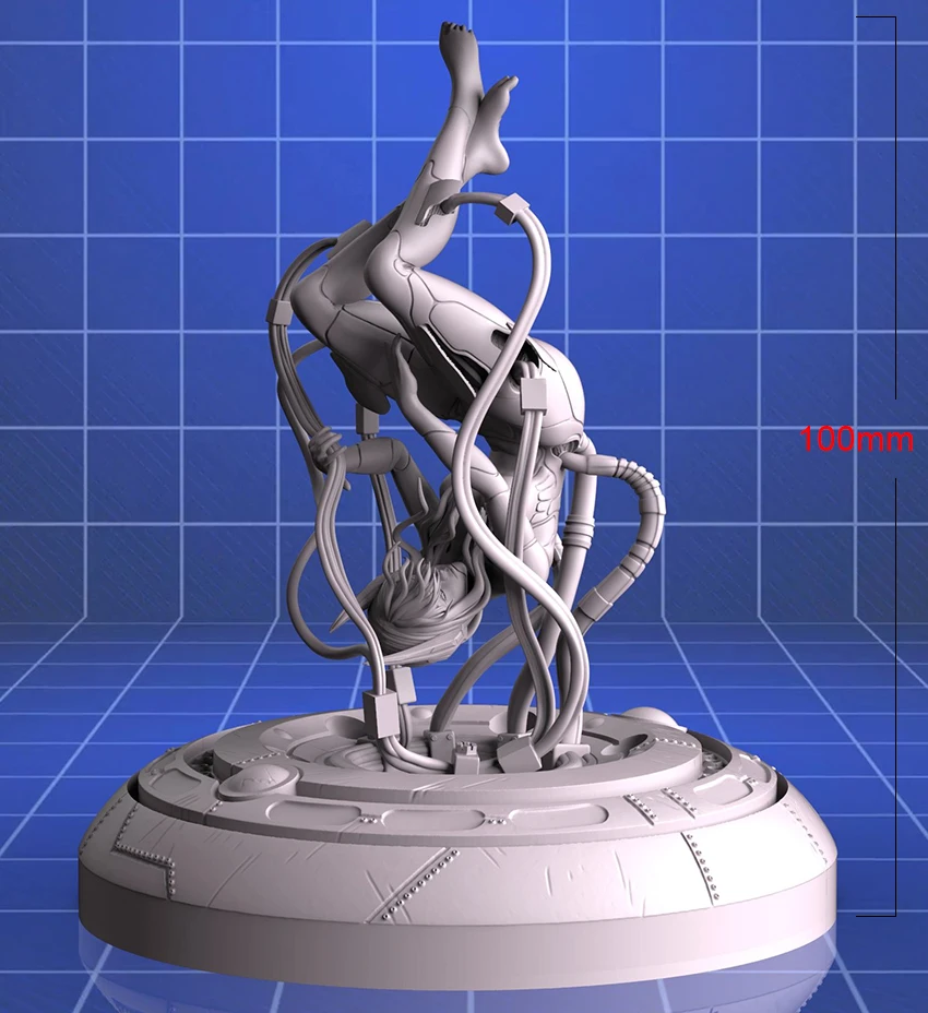 100 мм модельная фигурка из смолы Kits Ghost Shell Неокрашенная No Color RW-328 |