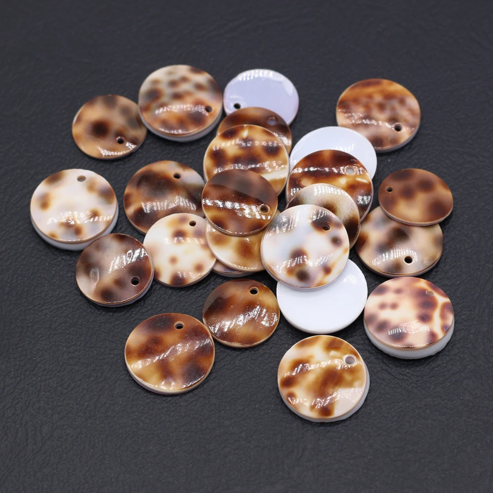 

10pcs/lot Natural Shell Mirror Beads Flat Round Shape Shell Loose Beads for Jewelry Making DIY Chandelier Jewelry Accessories