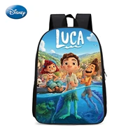 new disney cartoon luca print childrens school bag boys and girls kindergarten backpack kawaii school school bag pencil case