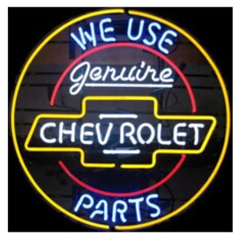 

TChevrolet мы используем оригинальные детали, неоновые вывески, изготовленные на заказ, Настоящая стеклянная трубка для украшения магазина, рек...