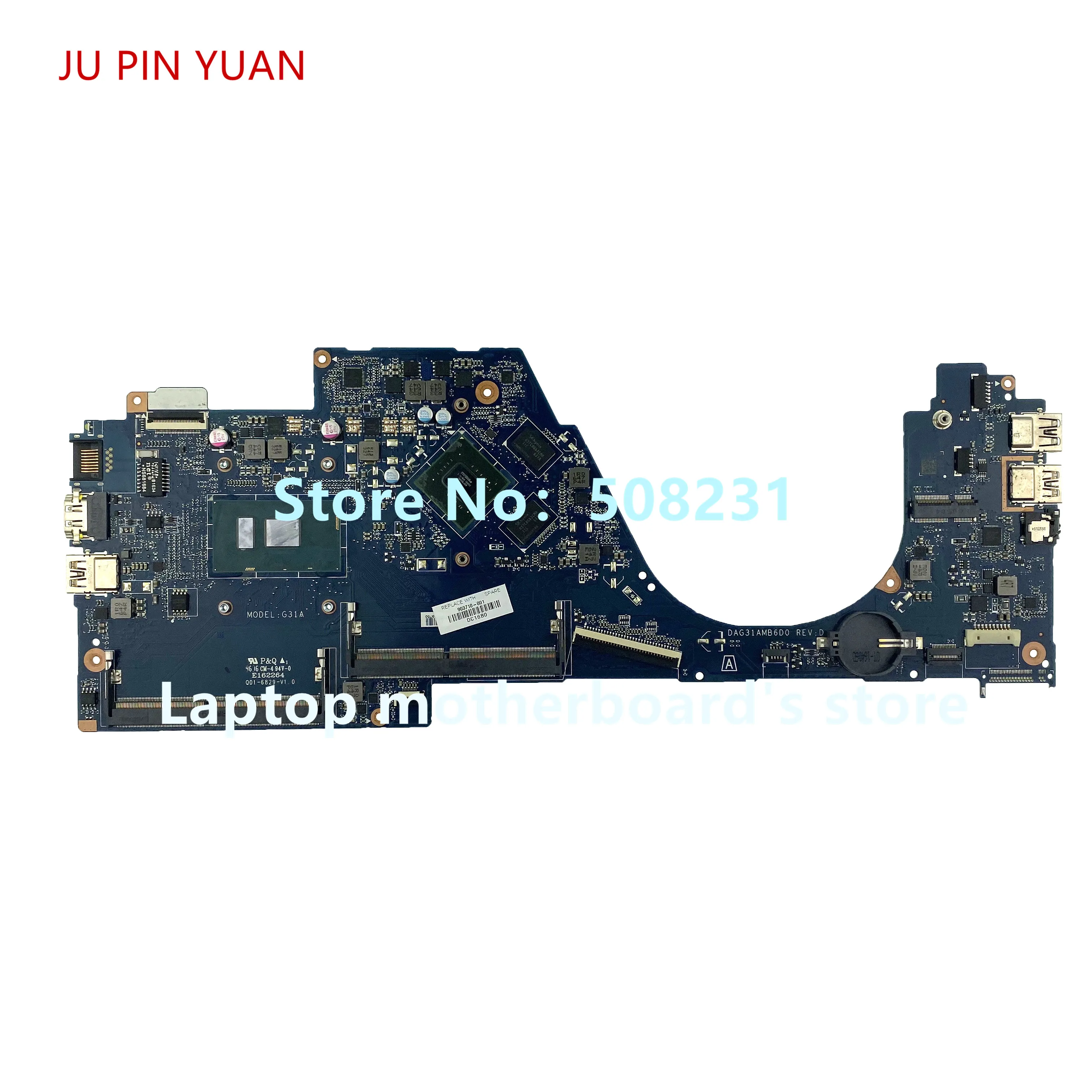 

Материнская плата для HP 14-AL Latop 903710-601 903710-501 i5-7200U CPU 940MX 4 ГБ 100% полностью протестирована