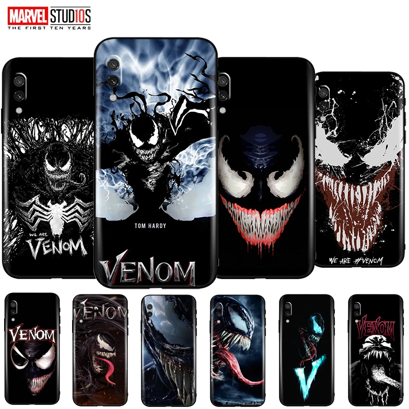 

Venom Phone Case For Xiaomi Redmi 7 7A Soft Funda Cover Marvel Avengers Comics SpiderMan Deadpool Captain America