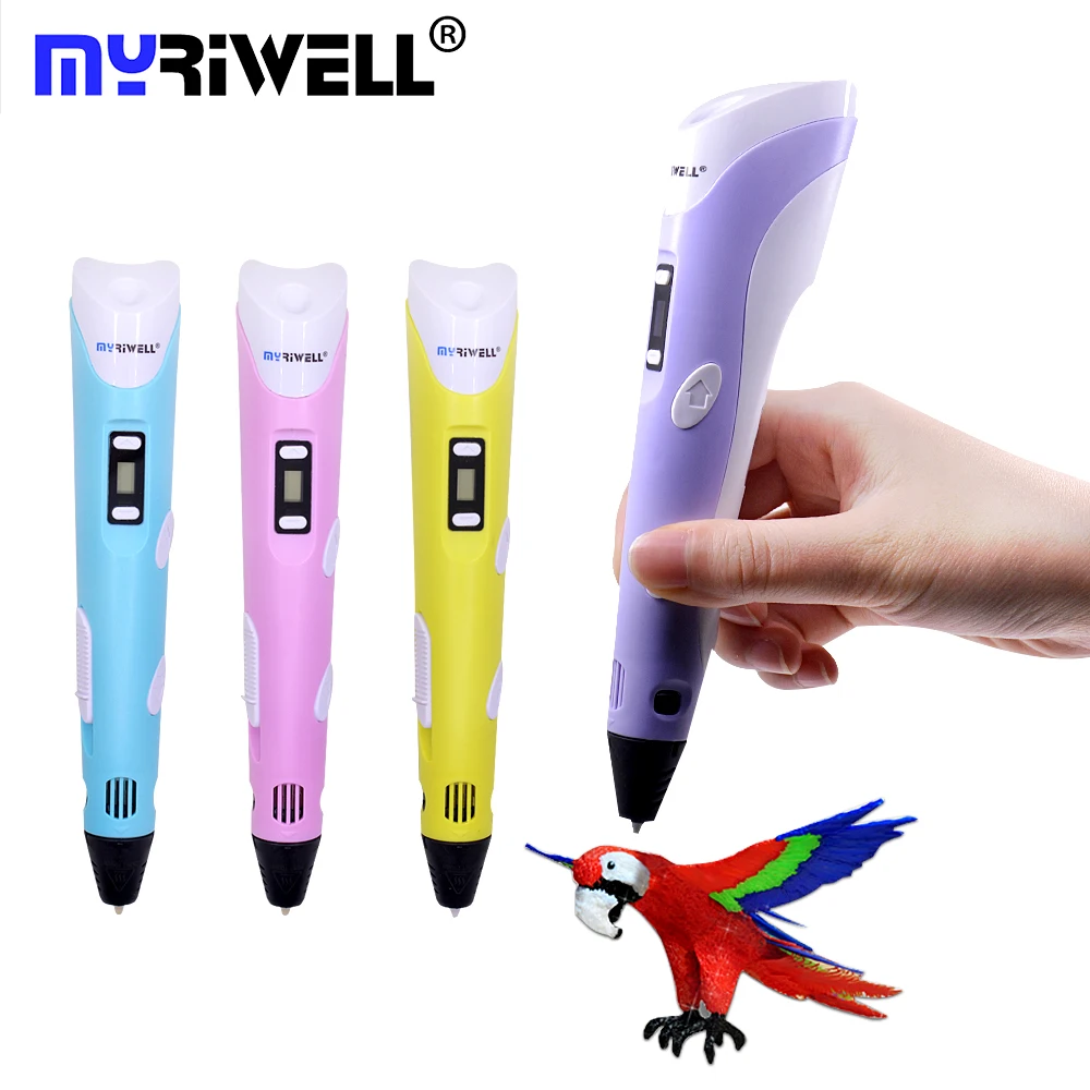 3d ручка Myriwell для самостоятельной Печати 3D принтер печати с основанием/блоком