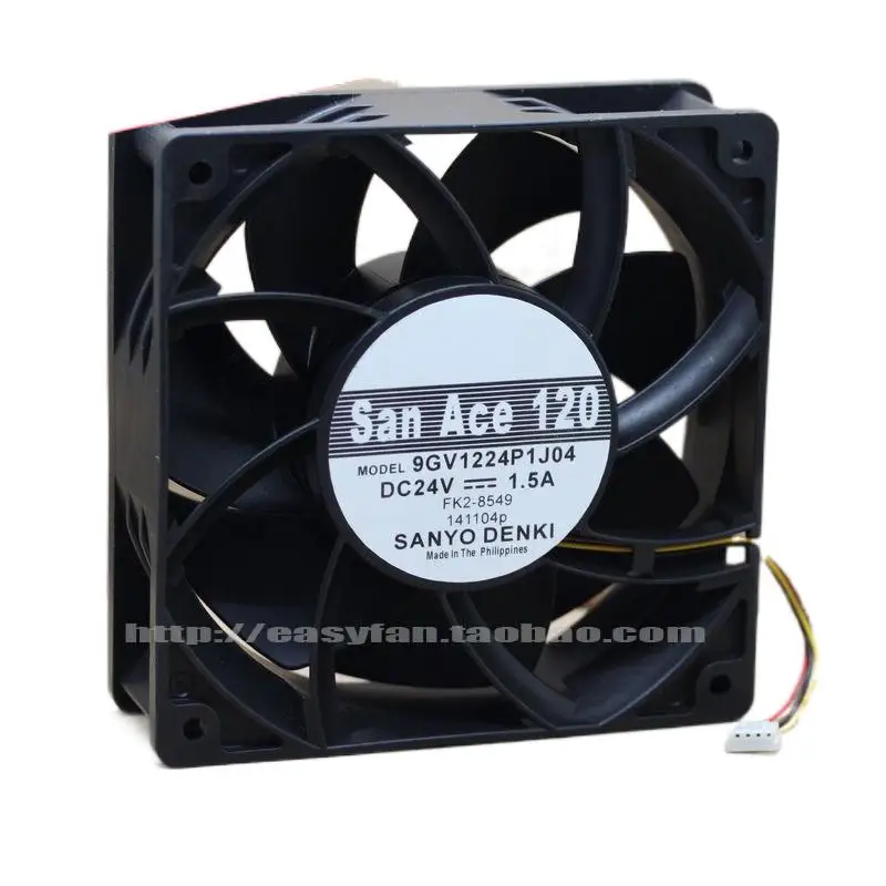 SANYO 9GV1224P1J04 24 В 12038 а 12 см 120 4-проводной инверторный вентилятор 120 × 38 мм охлаждающий вентилятор кулер