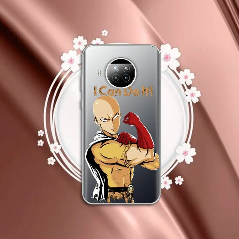 

Anime One Punch Man Phone Case Transparent for Xiaomi mi Redmi note 10 t 8 9 pro lite 11 Samsung S 8 9 10 20 plus ultra