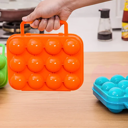 2 размера Портативный Открытый противоударный портативный ящик для хранения яиц