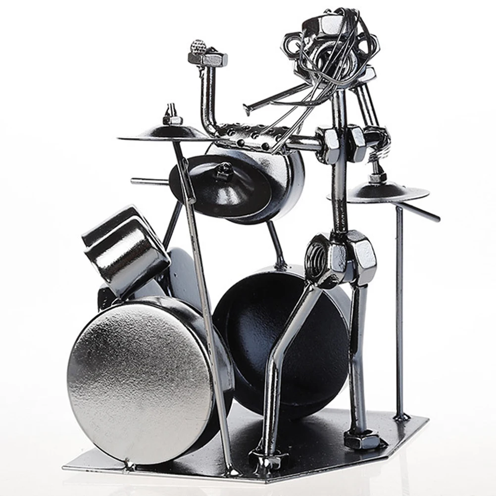 1pc Drum Model Creative Iron Decorative Durable Set for Home Shop Classroom Office | Дом и сад
