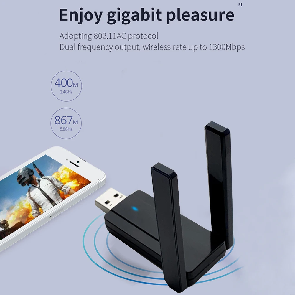 

Беспроводной Wi-Fi-ресивер Rtl8812bu, 1200 м, USB, двухдиапазонный гигабитный сетевой маршрутизатор, сетевая карта, двойной беспроводной сигнальный р...