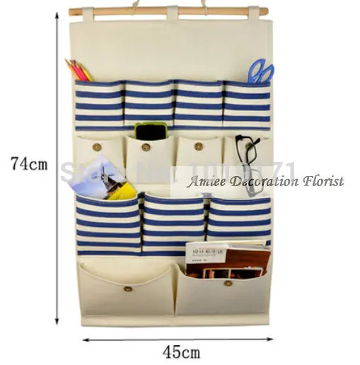 74 см Тканевый Свадебный домашний декор Висячие 11 Карманов Милан настенный