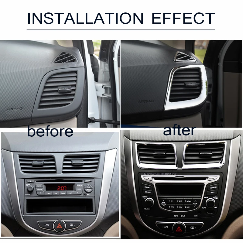 6 шт./партия кольцо для Hyundai Solaris Verna accent седан хэтчбек 2011-2015 | Автомобили и