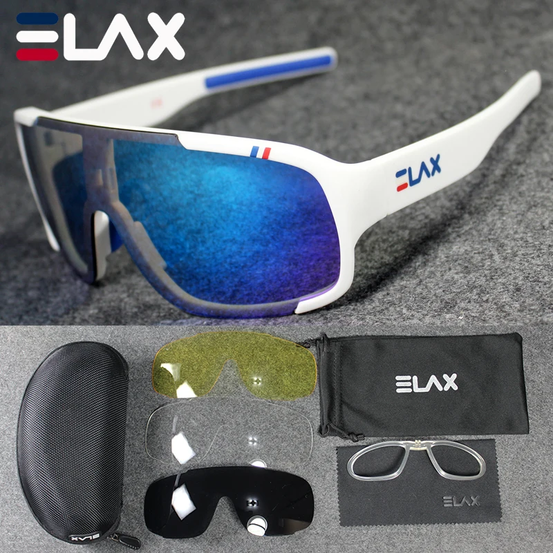 ELAX бренд 4 Lenes 2019 Новая мода на открытом воздухе очки для велоспорта Mtb спортивные