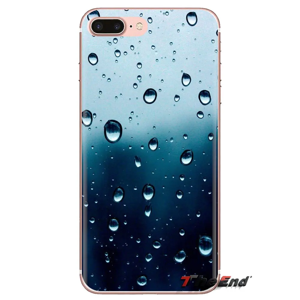 Для iPhone XS Max XR X 4 4s 5 5S 5C SE 6 6S 7 8 Plus samsung Galaxy J1 J3 J5 J7 A3 A5 капельки воды мягкий прозрачный