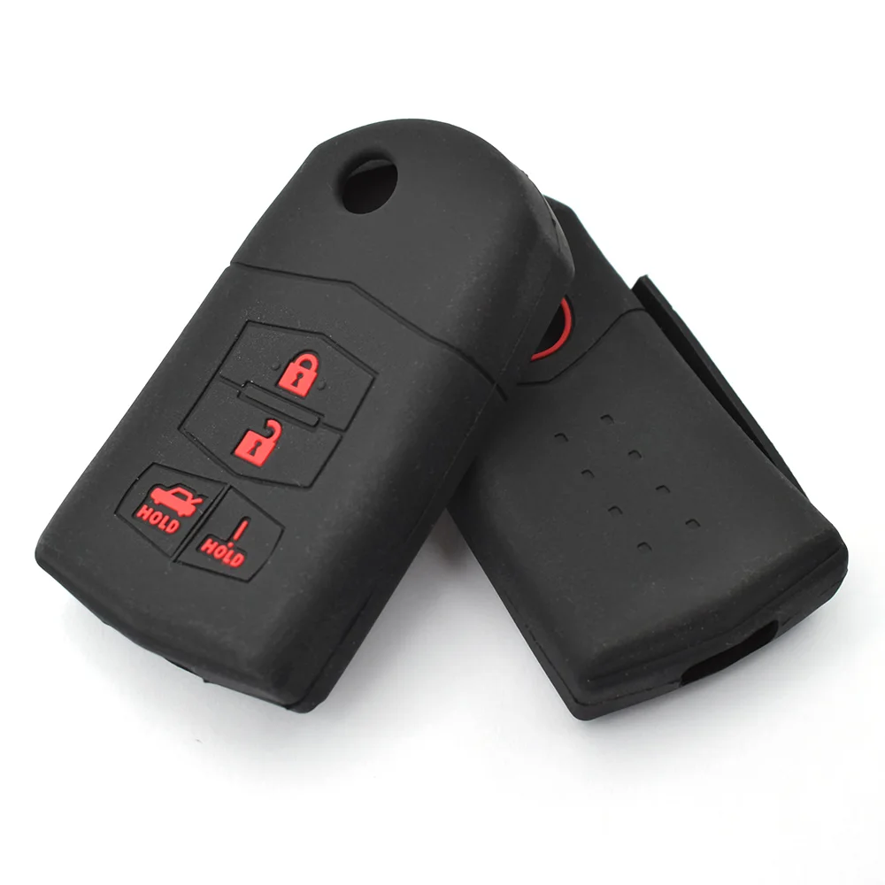 4 Buttons Remote Key Case For Mazda 3 6 RX-8 MX5 MX-5 Miata SPEED3 MPV Silicone key Fob Shell Cover Skin Jacket Sleeve | Автомобили и
