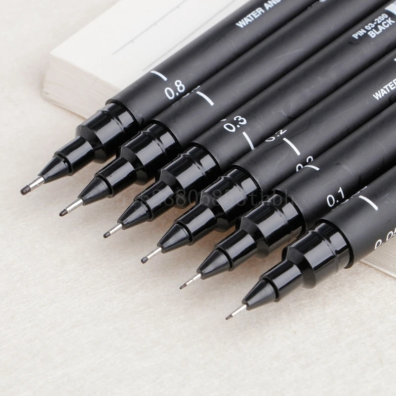 6 шт. новая портативная ультра тонкая ручка для рисования хорошая химическая