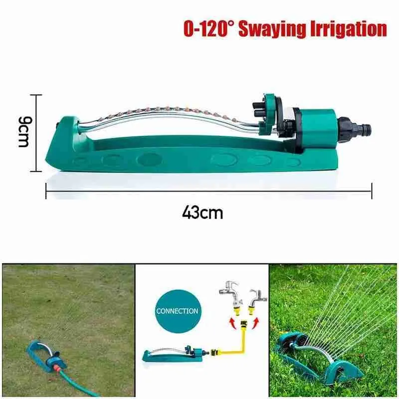 

Automatic Garden Water Sprinklers 15 Hole Lawn Garden Rotation Sprinkler Tube Garden Lawn Supplies Irrigation Aluminum F8K1