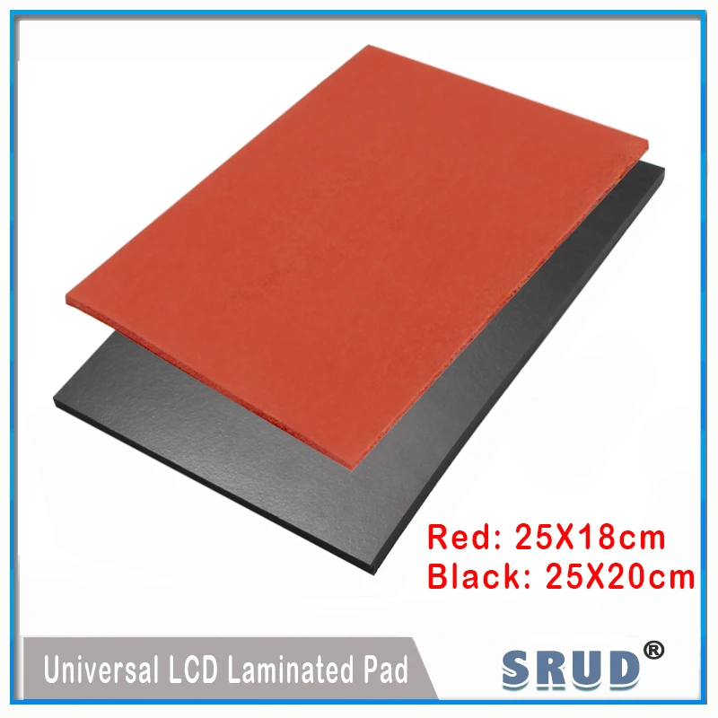 Большой универсальный резиновый коврик для ламинирования красный черный 1 шт. |