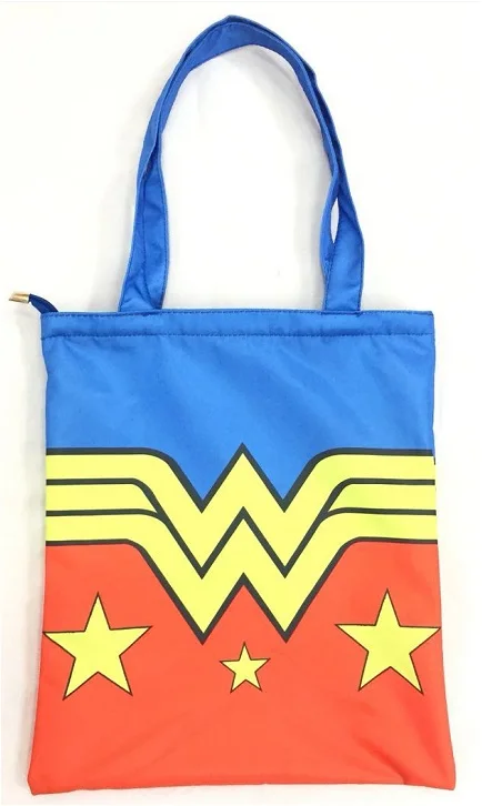 Горячая аниме Wonder Woman хозяйственные сумки Hero Super Girl LOGO Tote женская летняя пляжная сумка Портативная сумка на плечо подарки Удобные сумки