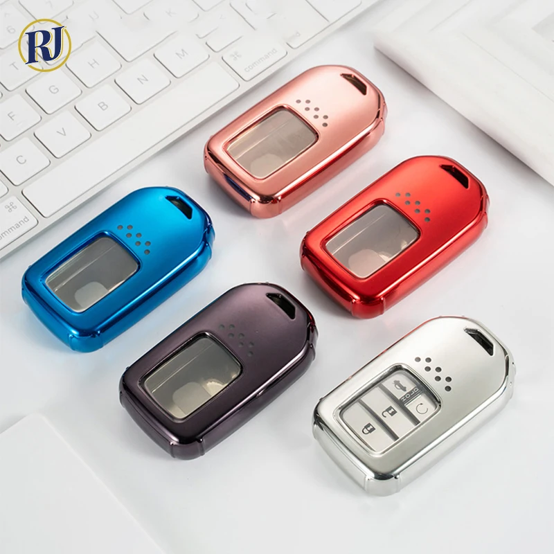 Мягкий ТПУ чехол для автомобильного ключа с дистанционным управлением Honda Vezel Civic