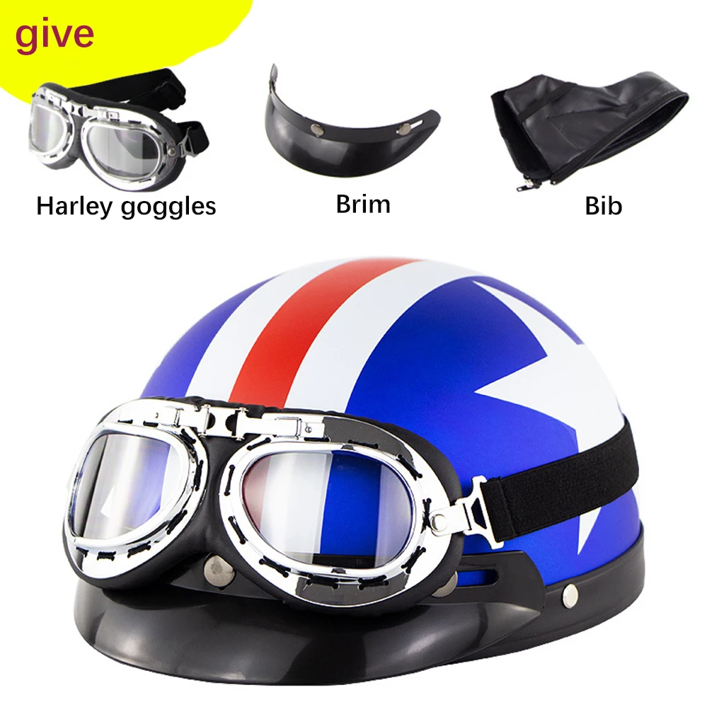 

Motocross Full face helmet cascos para moto Casco Moto Cafe Racer Open Face Helmet capacete de moto Vintage Open Face Helmet