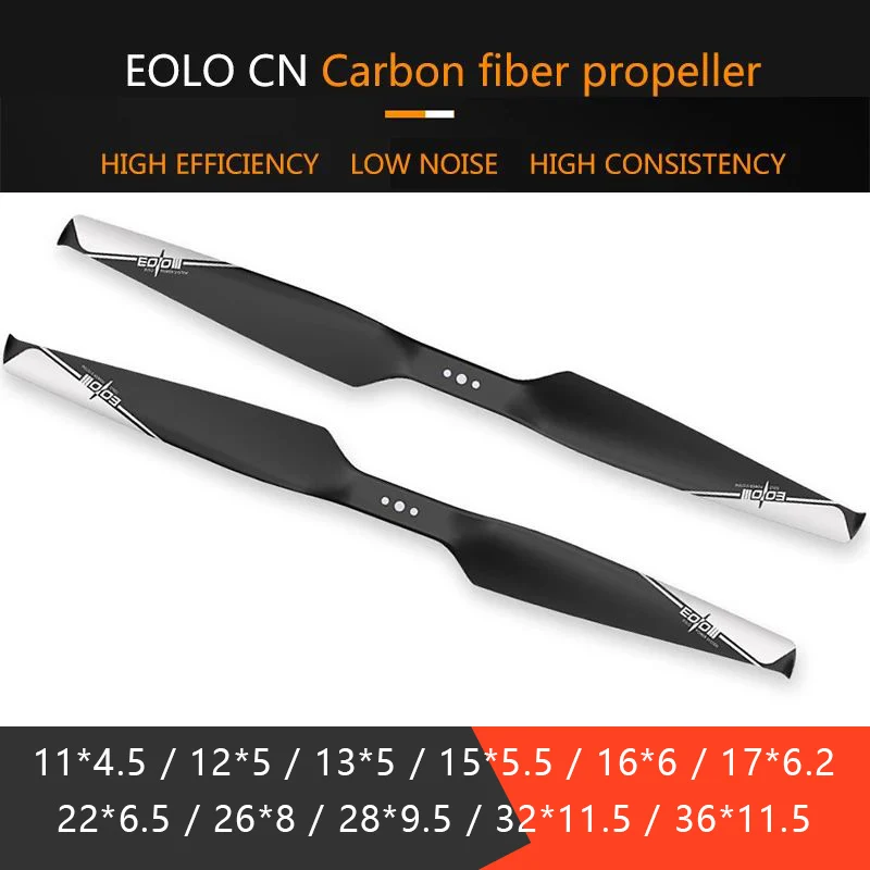 

SUNNYSKY EOLO CN Carbon Fiber Composite Propeller High Efficiency Propeller 1145 1350 1555 for Multi-Rotor UAV
