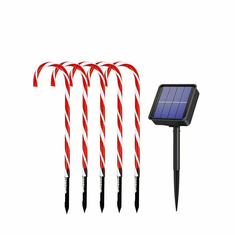 1/2/4/5 шт. на солнечных батареях карамельной трости для светильник s садовый