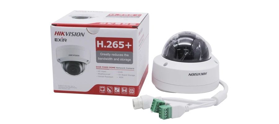 Hikvision 8MP POE ip-камера DS-2CD2185FWD-IS наружная 4K купольная камера безопасности H.265 Встроенный аудио интерфейс SD clot