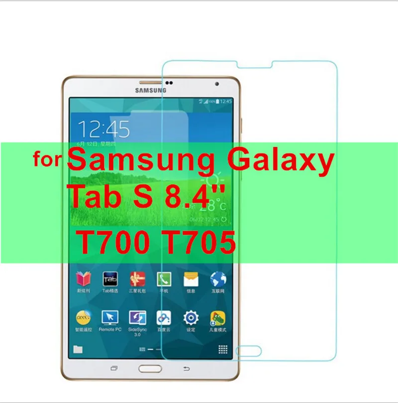 Tab S 8.4 T700 С уровнем твердости 9H закаленное Стекло для Samsung Galaxy Tab S6 10,5 Экран протектор для Samsung Galaxy Tab S5E S4 S3 S2 S T830 T835 T720 T710 - Цвет: Tab S 8.4 T700