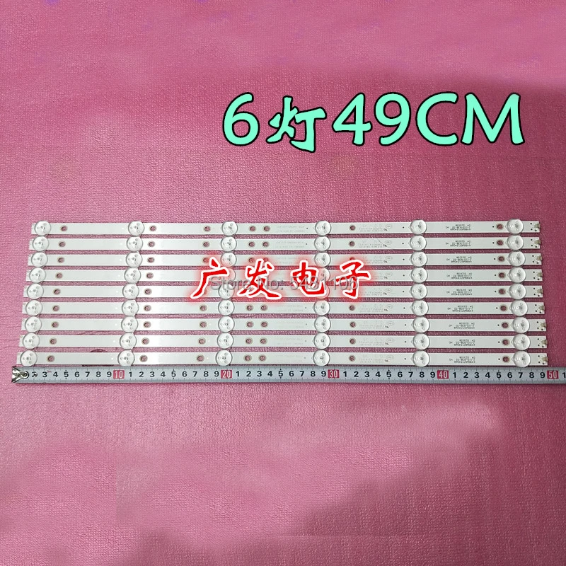 Светодиодный Подсветка полосы 6 лампы для Philips 49 &quotТВ 49PUF6050 49PFL3445 K49H LE49D88UD K490WD7 4708