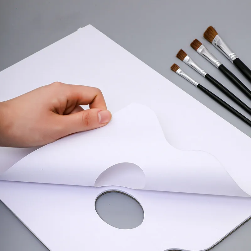 Палетка из бумаги акварель масляная краска гуашь акриловая профессиональные