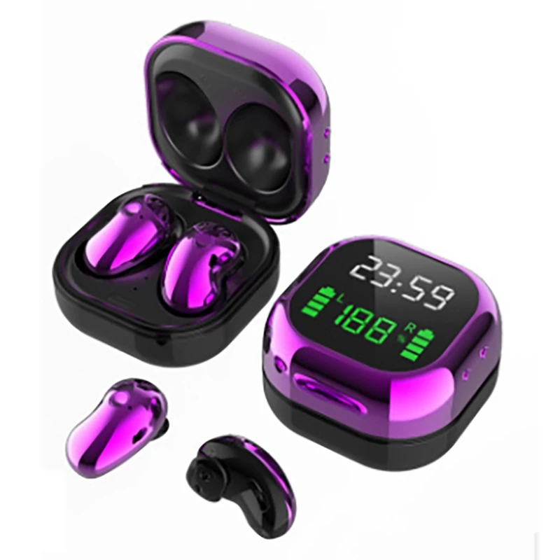 

S6Plus Led Three True Display Tws5.1 Wireless Mini Clock Bluetooth Headset Digital Display