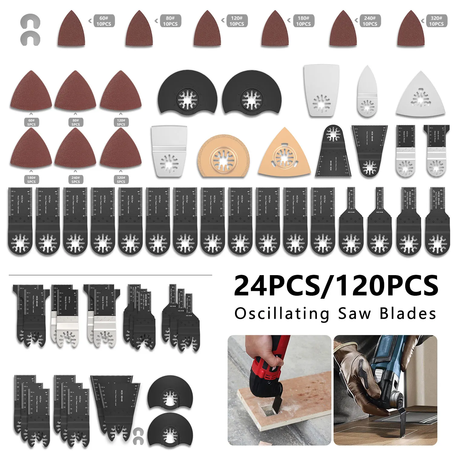 

Oscillating Saw Blades Quick Release Saw Kit Multitool Tool Power Tool Wood Metal Cutter Wood Cutting Multi-tool Accessories
