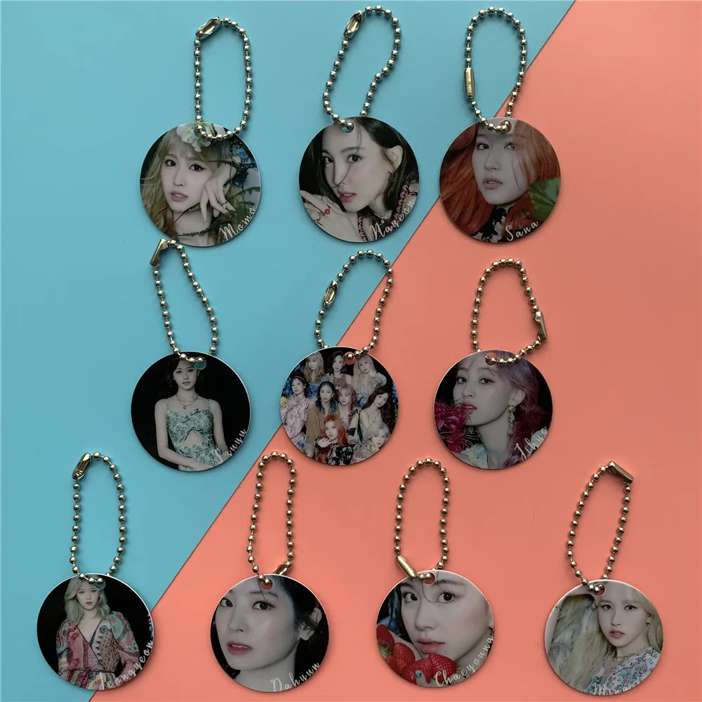 KPOP два раза брелок для возврата альбома больше и Mina Sana Momo Chou Tzu Yu Nayeon Подвеска