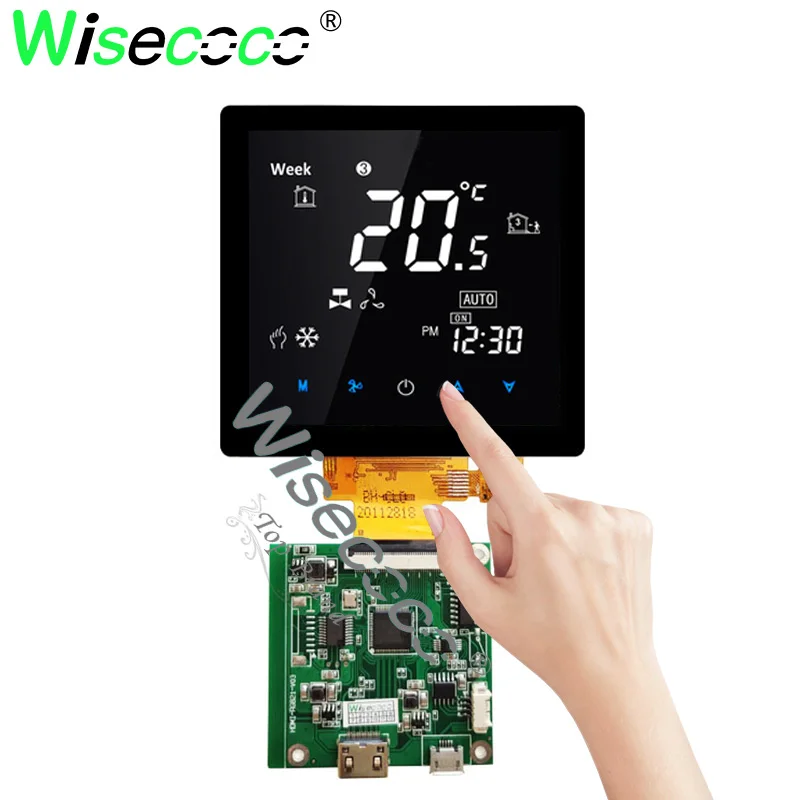Polegada Display Lcd Quadrado 480×480 Tela de Toque Faça Você Mesmo Raspberry pi Windows Painel do Portátil 4 Painéis e LCDs p/ tablet