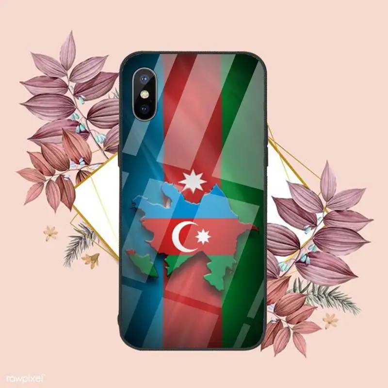 

Azerbaijan buta flag Phone Cases Tempered glass For iphone 6 6S 7 8 plus X XS XR 11 12 mini PRO MAX