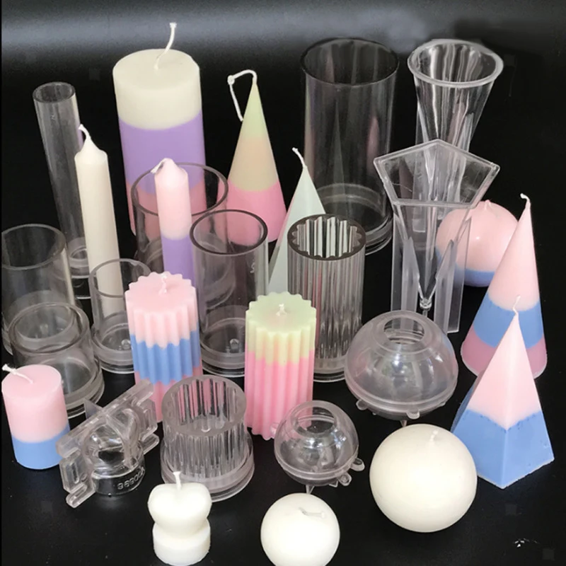 

Clear Plastic Candle Making Mold Candle Moulds DIY Cake Moulds Bake Tool Jewelry Making Tools Craft Candle Soap Clay Craft Tools
