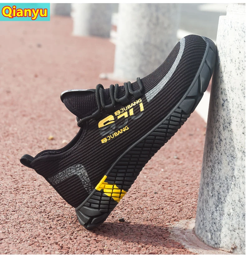 

2021 new safety boots men's steel-toed shoes safety shoes anti-piercing work shoes sports shoes breathable protective shoes