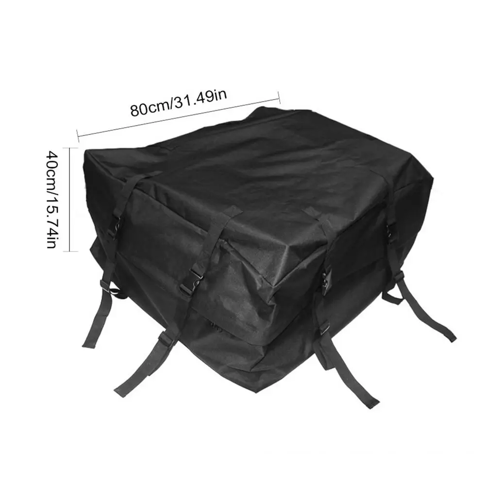 

600D Polyester Cloth Car Roof Storage Bag Durable Large Capacity Space Cargo Carrier Dry Sack Bag Waterproof Shoulder, Bag