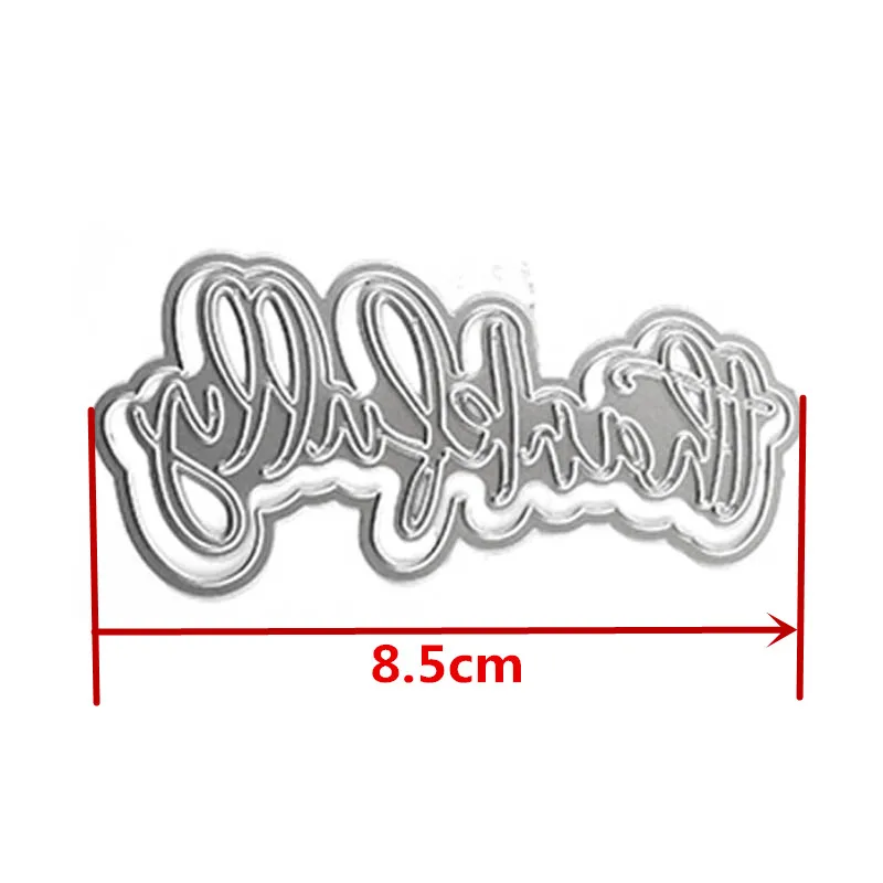 К счастью слов металлические трафареты для вырезания к изготовления открыток