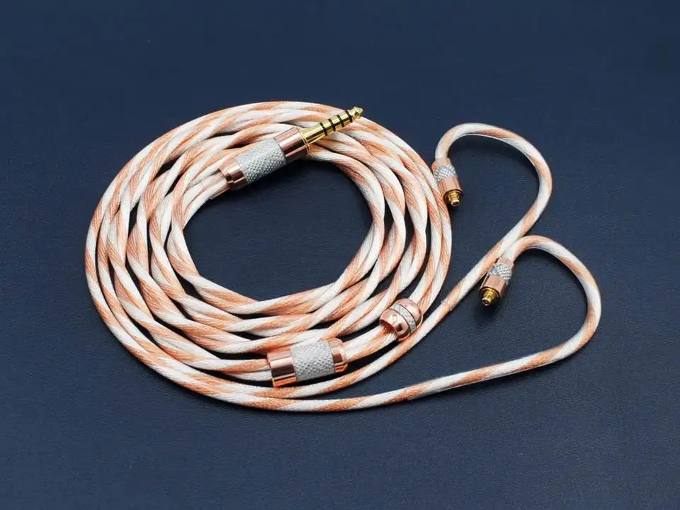 PAC480 OCC и посеребренный смешанный плетеный 2Pin 0 78 мм/MMCX HiFi аудиофильский кабель IEMs |
