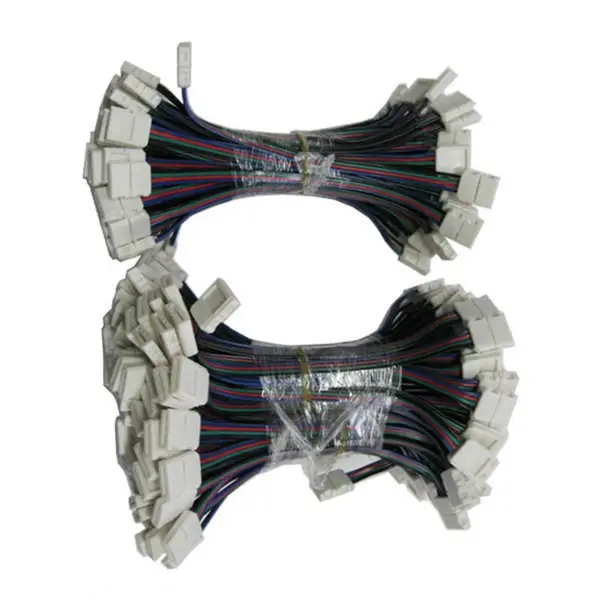 Бесплатная доставка 4 контактный разъем RGB 10 мм адаптер PCB длина провода 15 см для