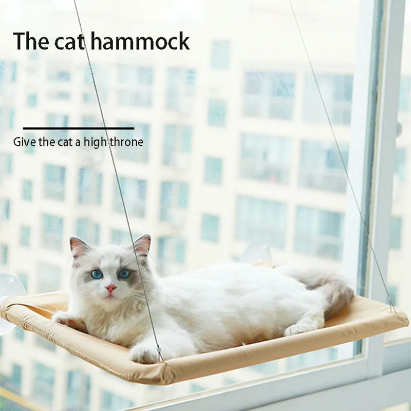 

Cat Balcony Hammock Bearing 17.5kg Cat Sunny Seat Pet Fabric Cat Bed Cat Climbing Sleeping Mattress Single Layer Cat Supplies