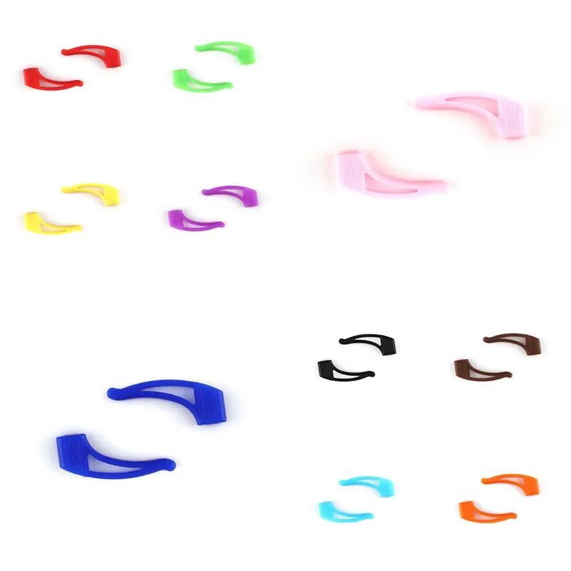 1 пара крючок для очков однотонный силиконовый держатель мягкая Нескользящая