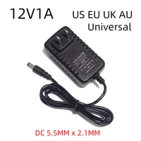 ac100 240v 12v 1a 12w dc ac adapters dc12v us eu uk au plug universal power adapter supply for cctv led light strips