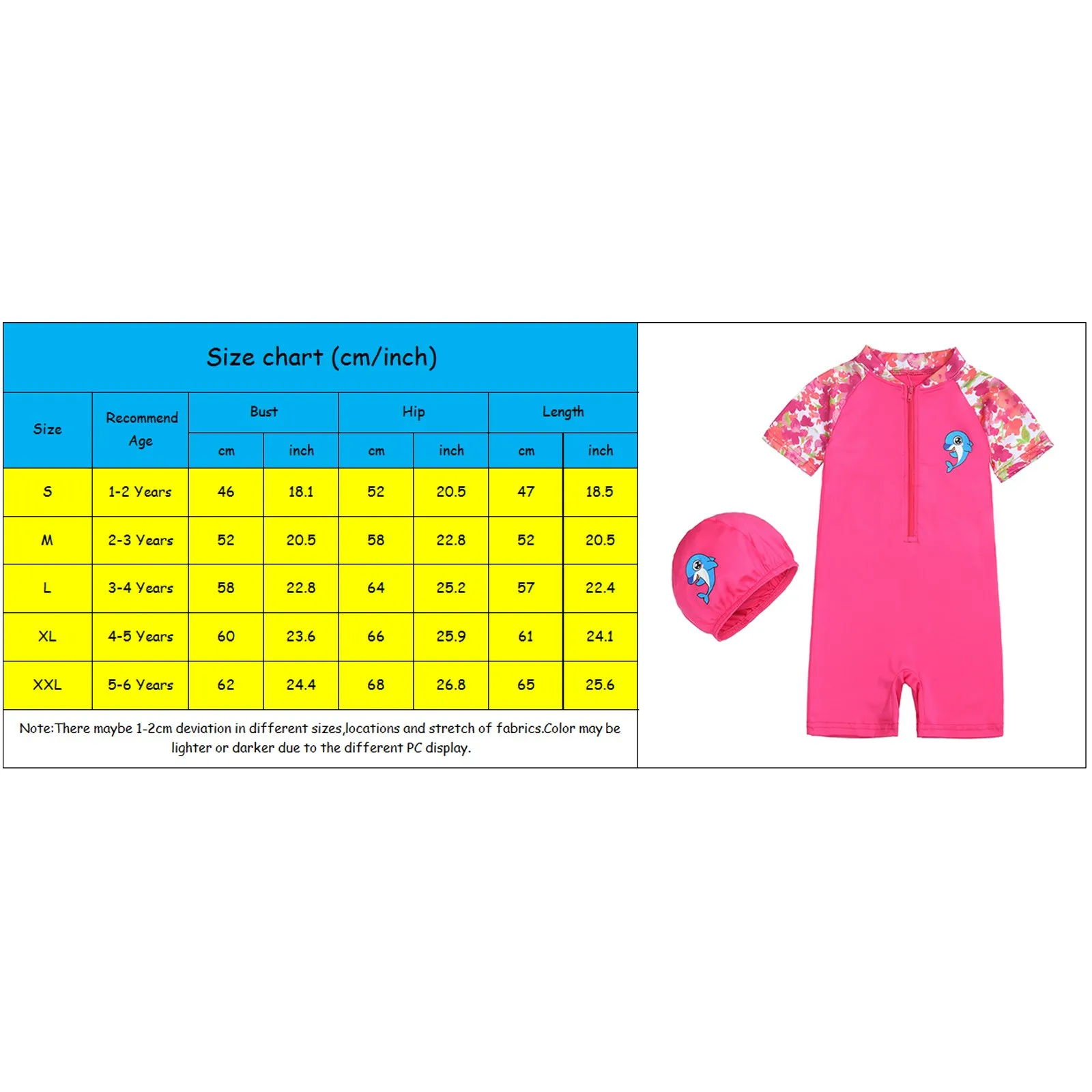 

2021 Kids Swimwear For Girls Zipper Beach Sun Protection Kawaii Pink One Pieces Swimwear Swimsuit Baby Swimwear For Girls