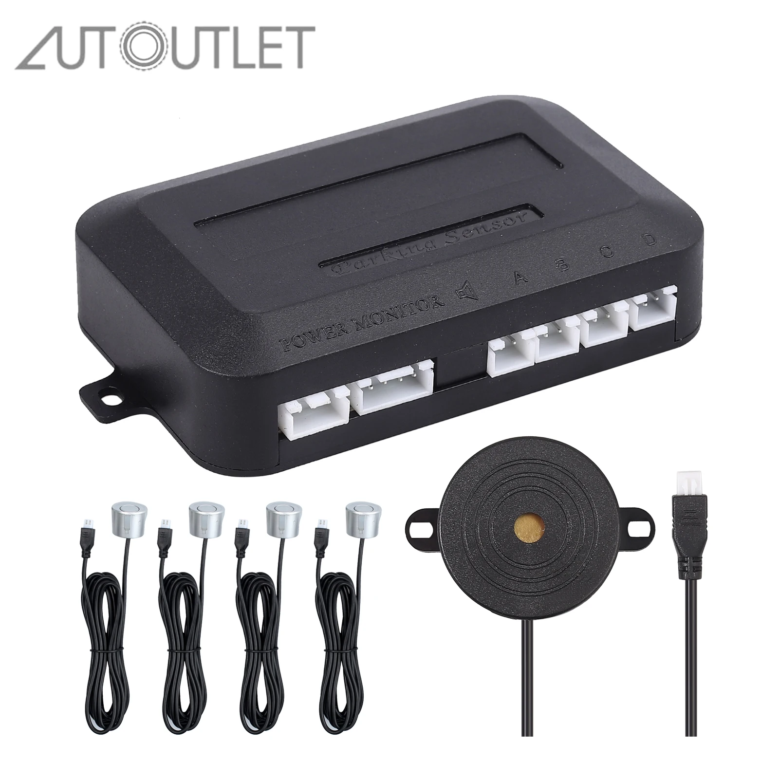 AUTOUTLE авто помощь при парковке Датчики парковки PDC Реверсивный детектор 4