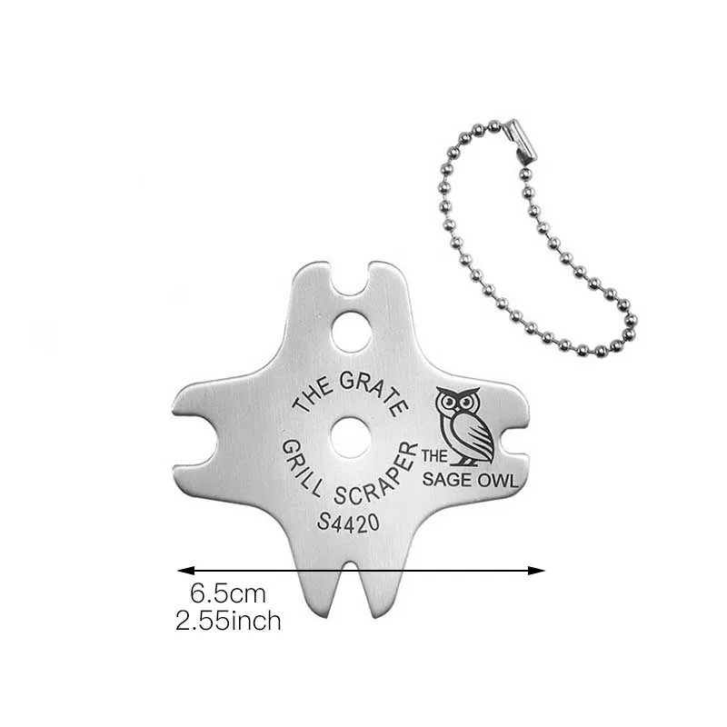 Грили для барбекю скребок гриля нержавеющая сталь проволочная щетка очиститель