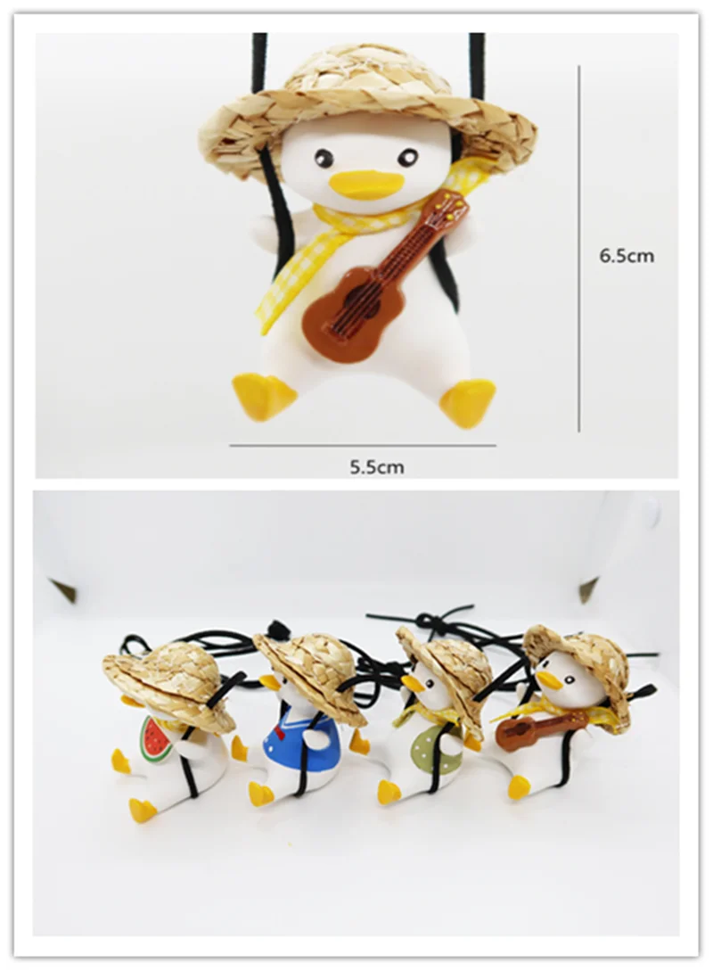 

Car Decoration Cartoon Straw hat pendant car rear view mirror display birthday gift car decoration car perfume