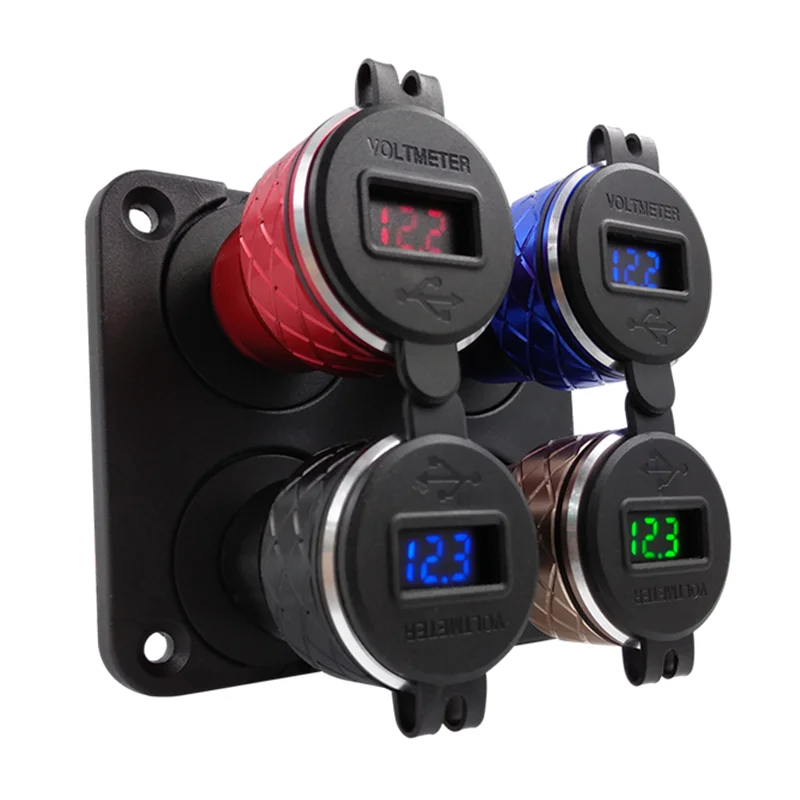 Алюминиевый сплав металлический корпус зарядное устройство с двумя USB портами